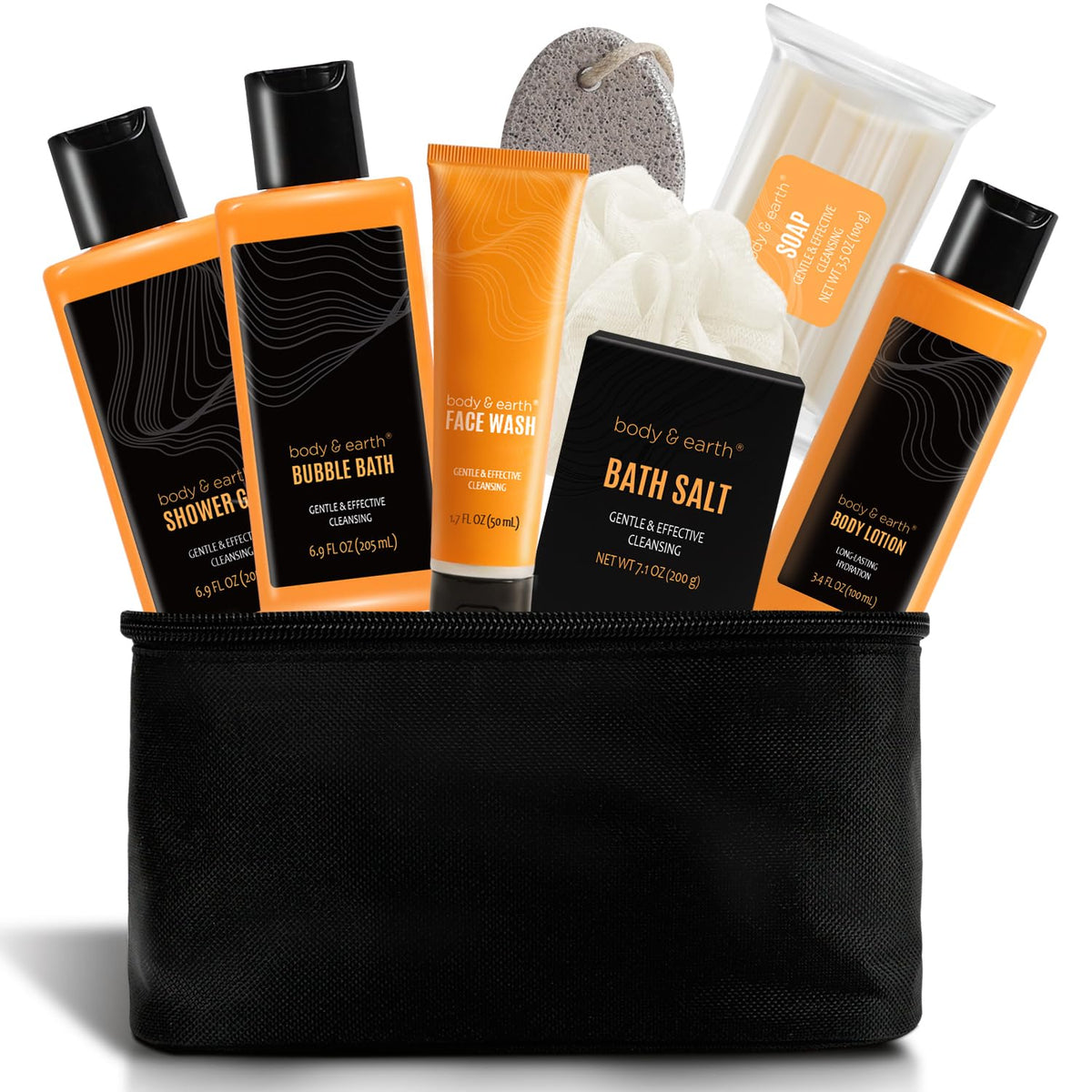 BODY & EARTH limpieza facial cítrica para rostro limpio y fresco