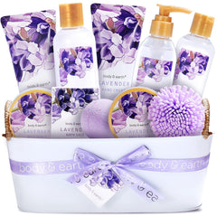 Cesta BODY & EARTH Lavender Spa para relajación en casa