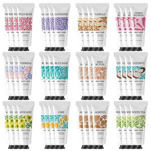 Crema de manos BODY & EARTH # LOVE con 48 fragancias naturales para uso diario.