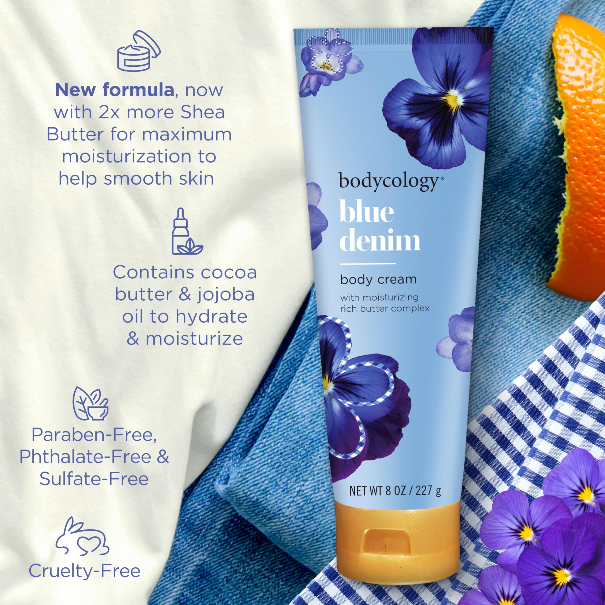 Bodycology crema corporal aroma manzana-floral, para días luminosos.