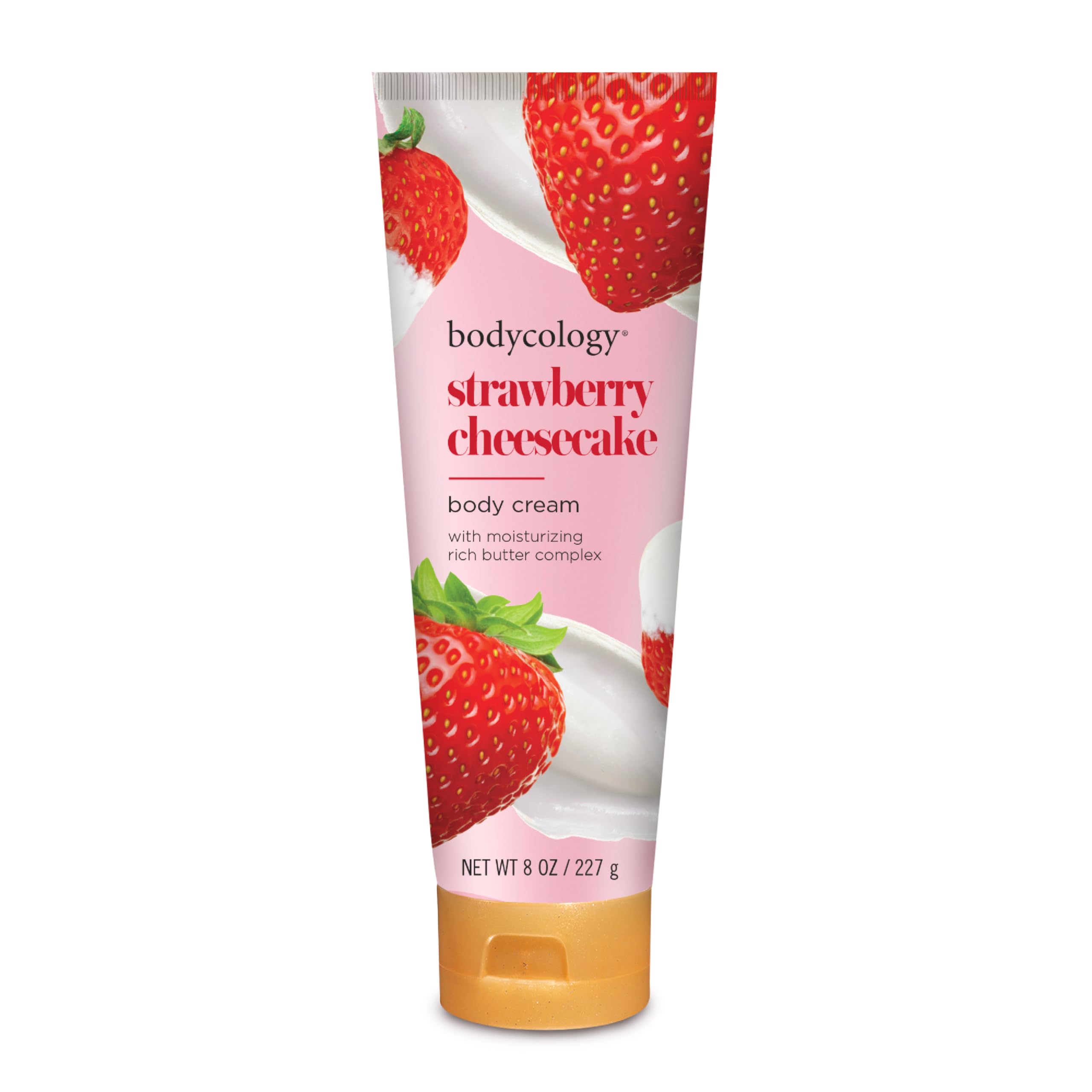 Bodycology crema corporal manteca de karité pastel de fresa para hidratación diaria