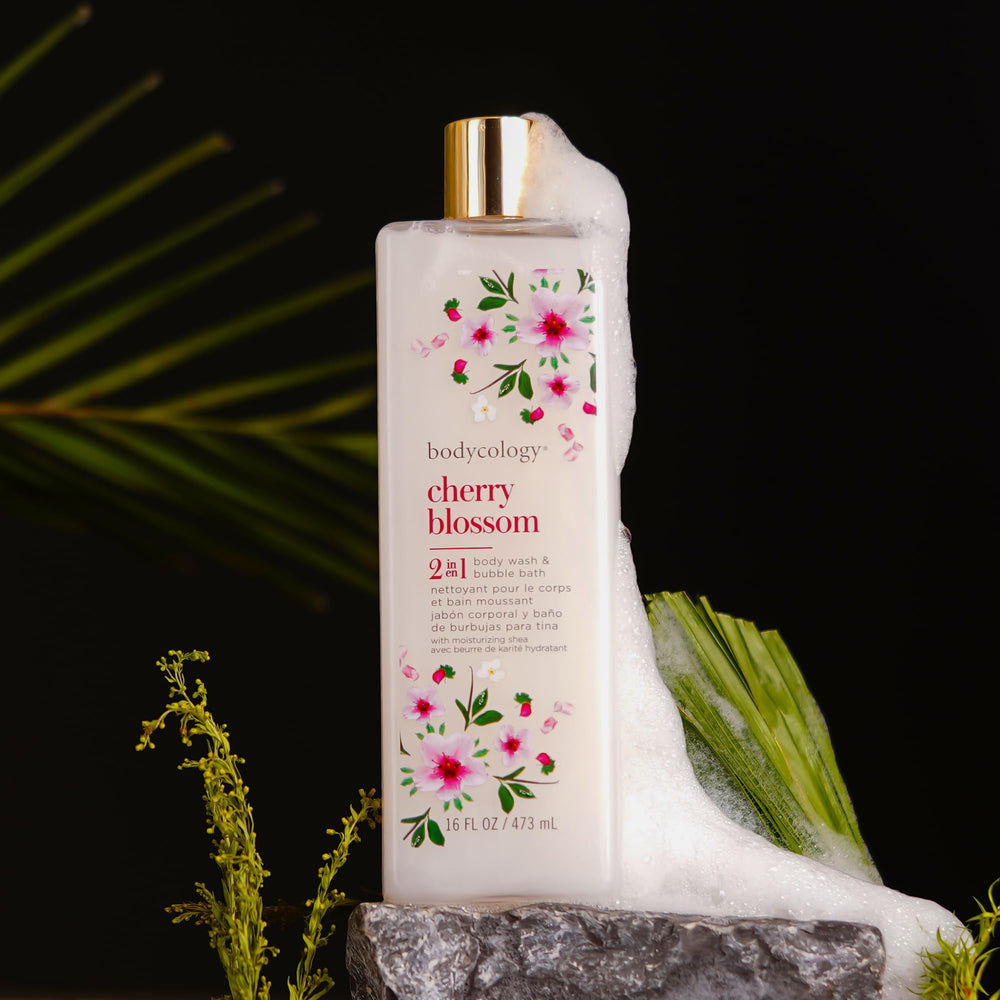 Bodycology Flor de Cerezo: empaque ideal para regalo de spa en casa.
