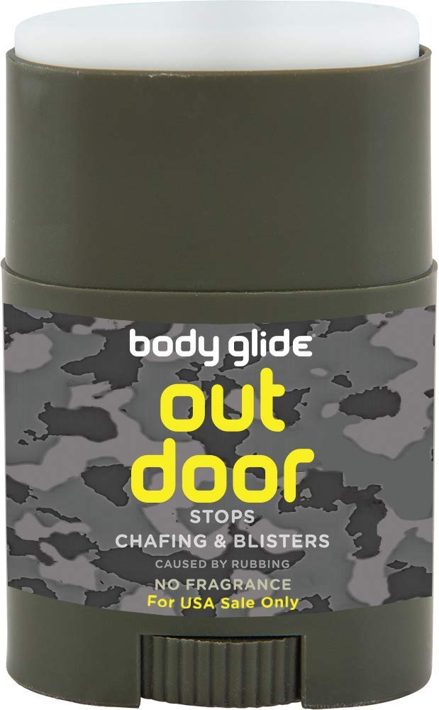 BodyGlide bálsamo antiprozaduras en uso exterior para comodidad durante entrenamientos