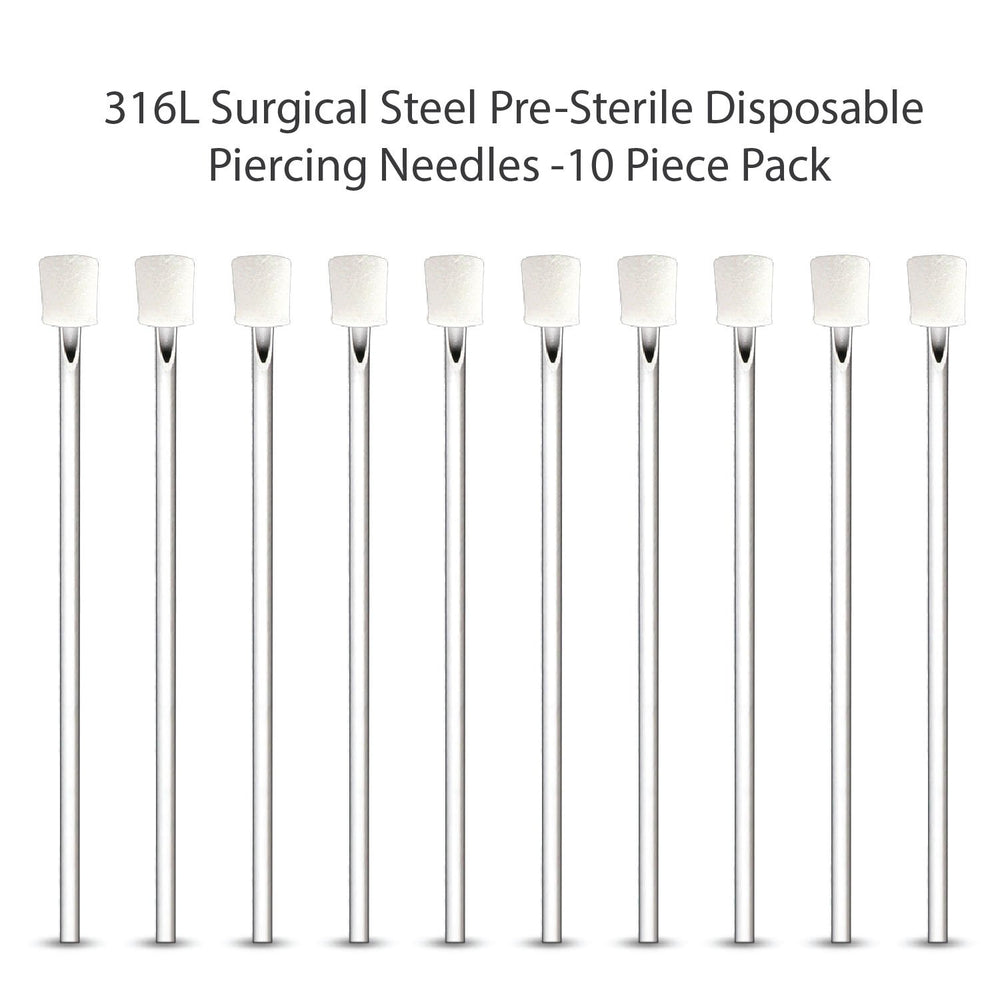 BodyJ4You aguja piercing 16G 45mm, longitud adecuada para varios piercings