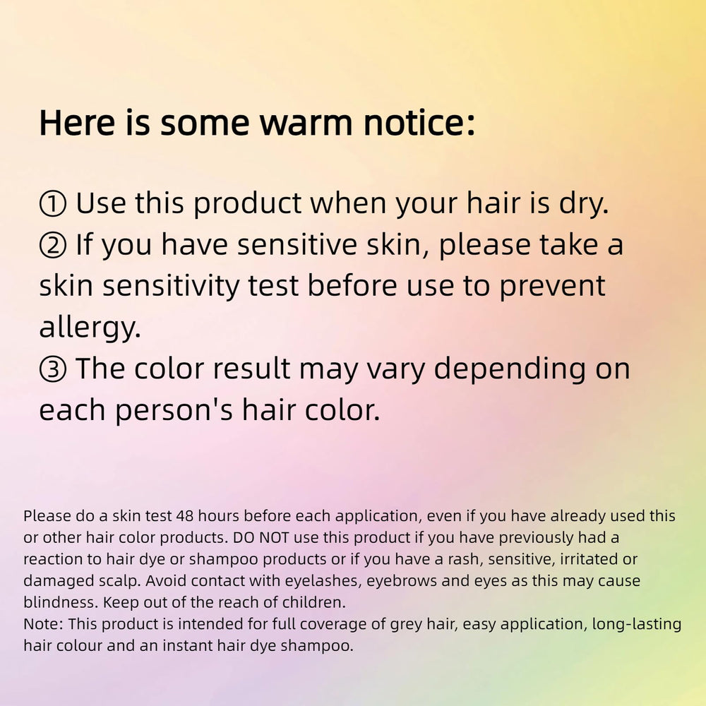 BOJICA Champú Tinte 3 en 1: resultado según el color base del cabello.