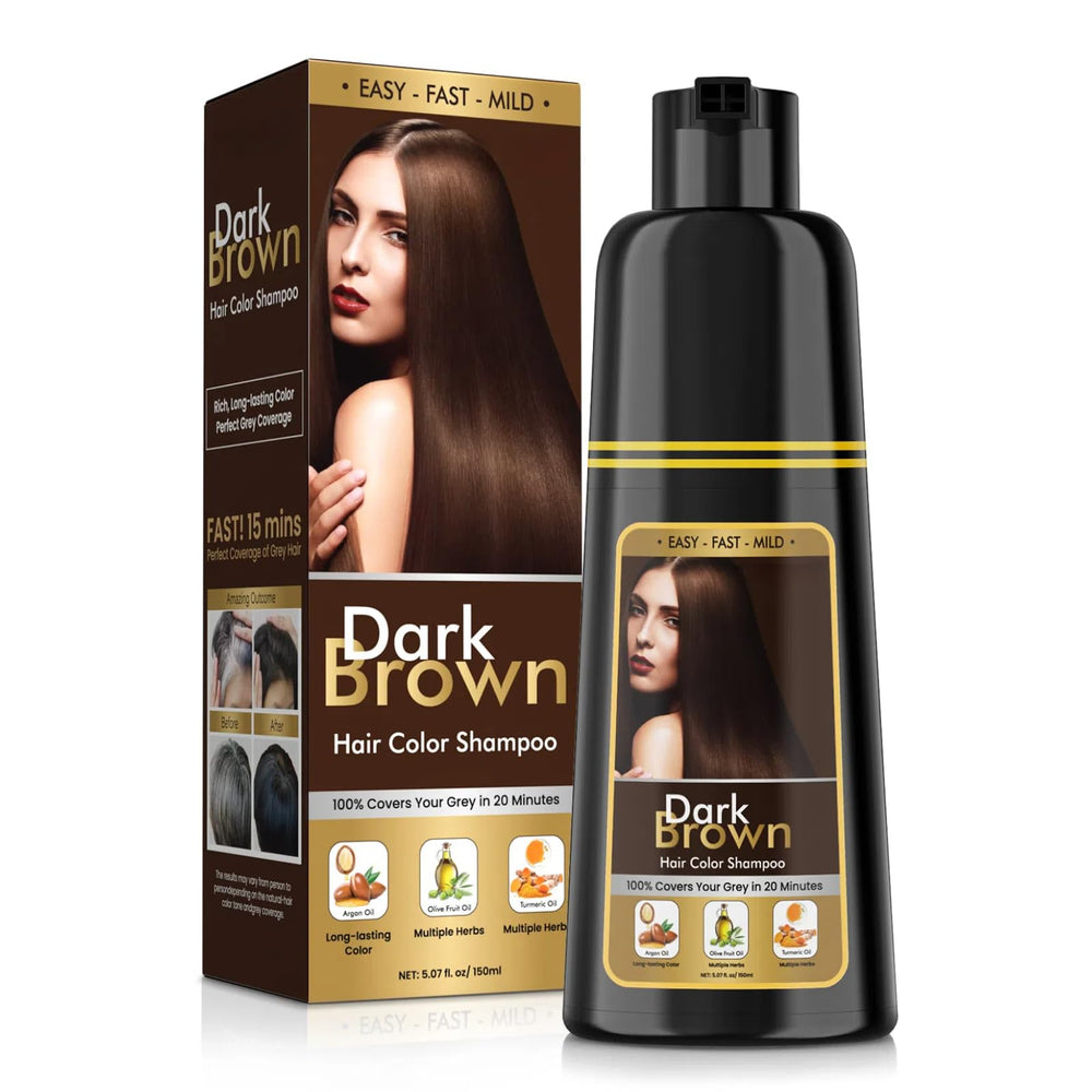 BOJICA Champú Tinte 3 en 1: aplicación en cabello seco para cobertura de canas.