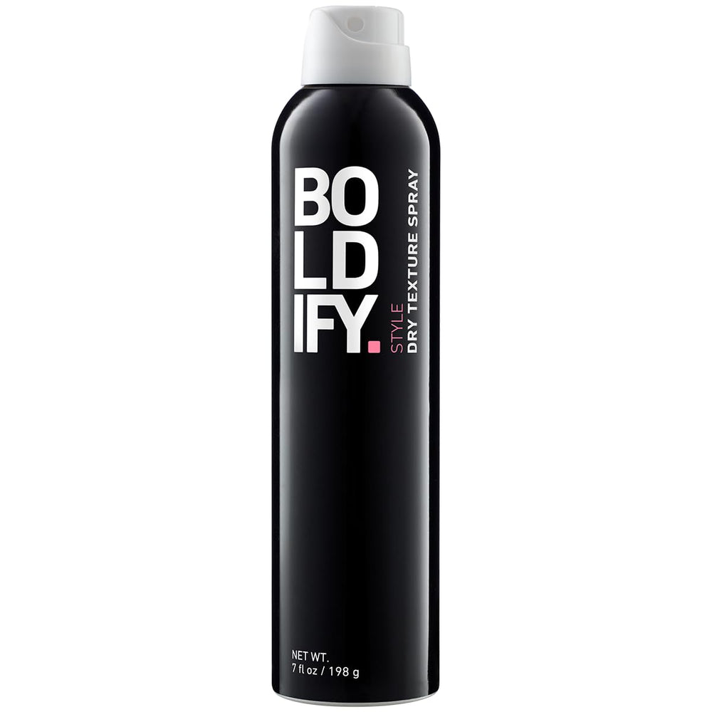 Boldify Dry Texture Spray enfoca en pelo fino y añade volumen ligero con movimiento natural.