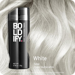 Boldify Fibras Capilares: cobertura instantánea en la corona y la línea de cabello.