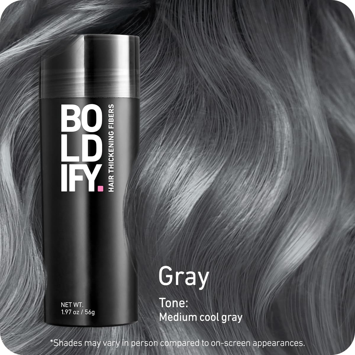 Boldify Fibras para Cabello: aplicación fácil para un aspecto más lleno.