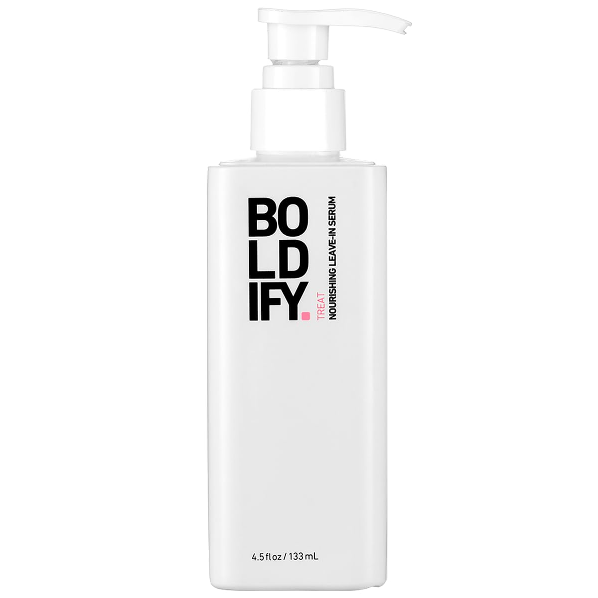 Boldify serum sin enjuague, botella lista para aplicar, cabello suave y manejable.
