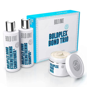 Bolduniq conjunto regalo 3 en 1 muestra hidratación y fortalecimiento para el cabello