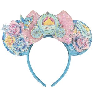 Diadema Bolonar de orejas de ratón para mujer, ideal para cosplay y fiestas de princesa.