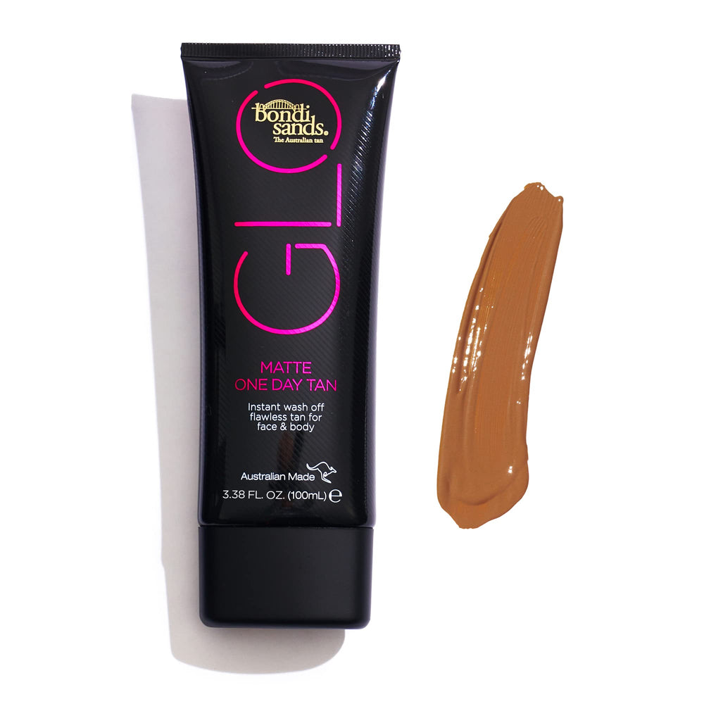 Bondi Sands GLO Matte One Day Tan resistente a transferencia y al agua para uso diario