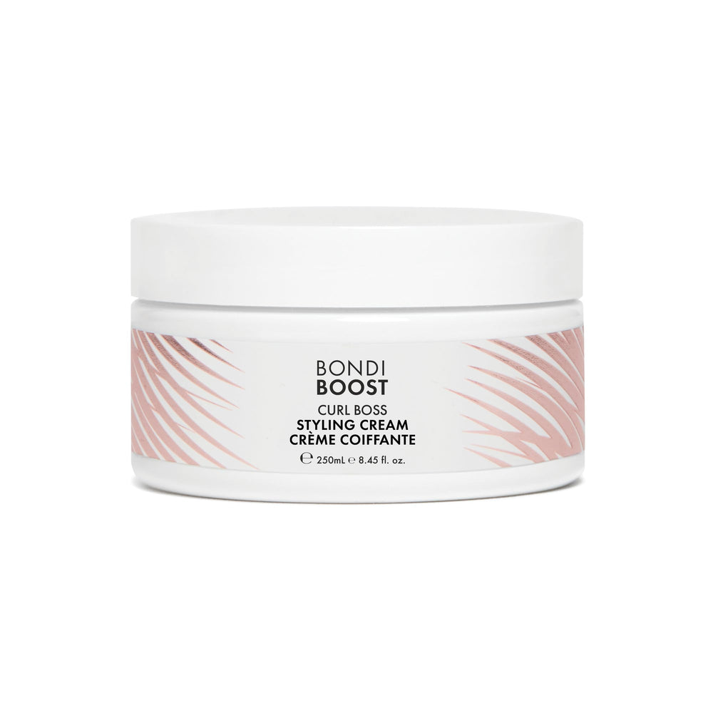BondiBoost Curl Boss crema-peinado para rizos: definición suave y ligera.