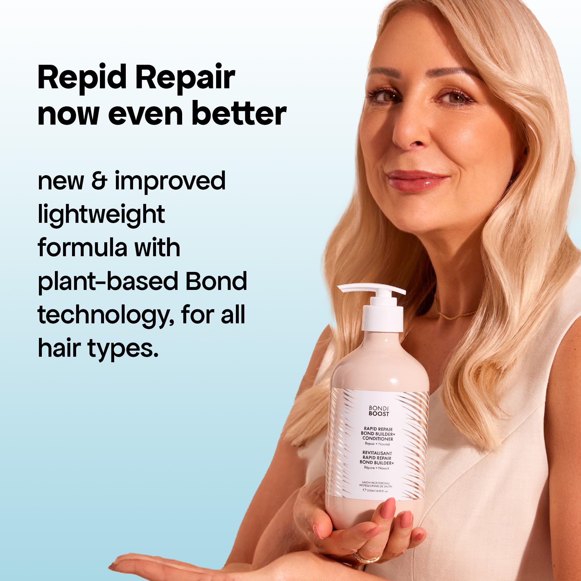 Bondiboost uso semanal para revitalizar cabello dañado con brillo natural