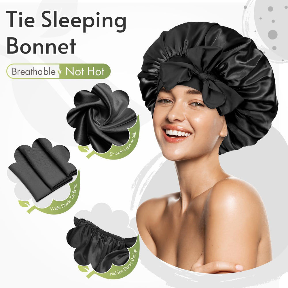 BONNET QUEEN protección de rizos y bordes con seda transpirable