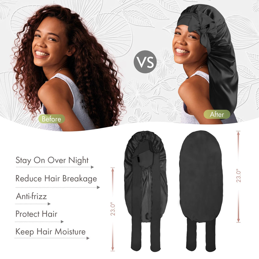 BONNET QUEEN uso diario en casa para proteger el cabello con comodidad.