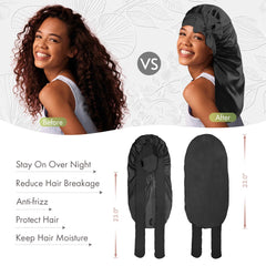 BONNET QUEEN uso diario en casa para proteger el cabello con comodidad.