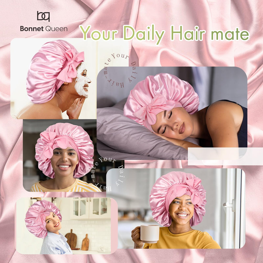 BONNET QUEEN XXL seda transpirable mantiene la humedad sin fricción.