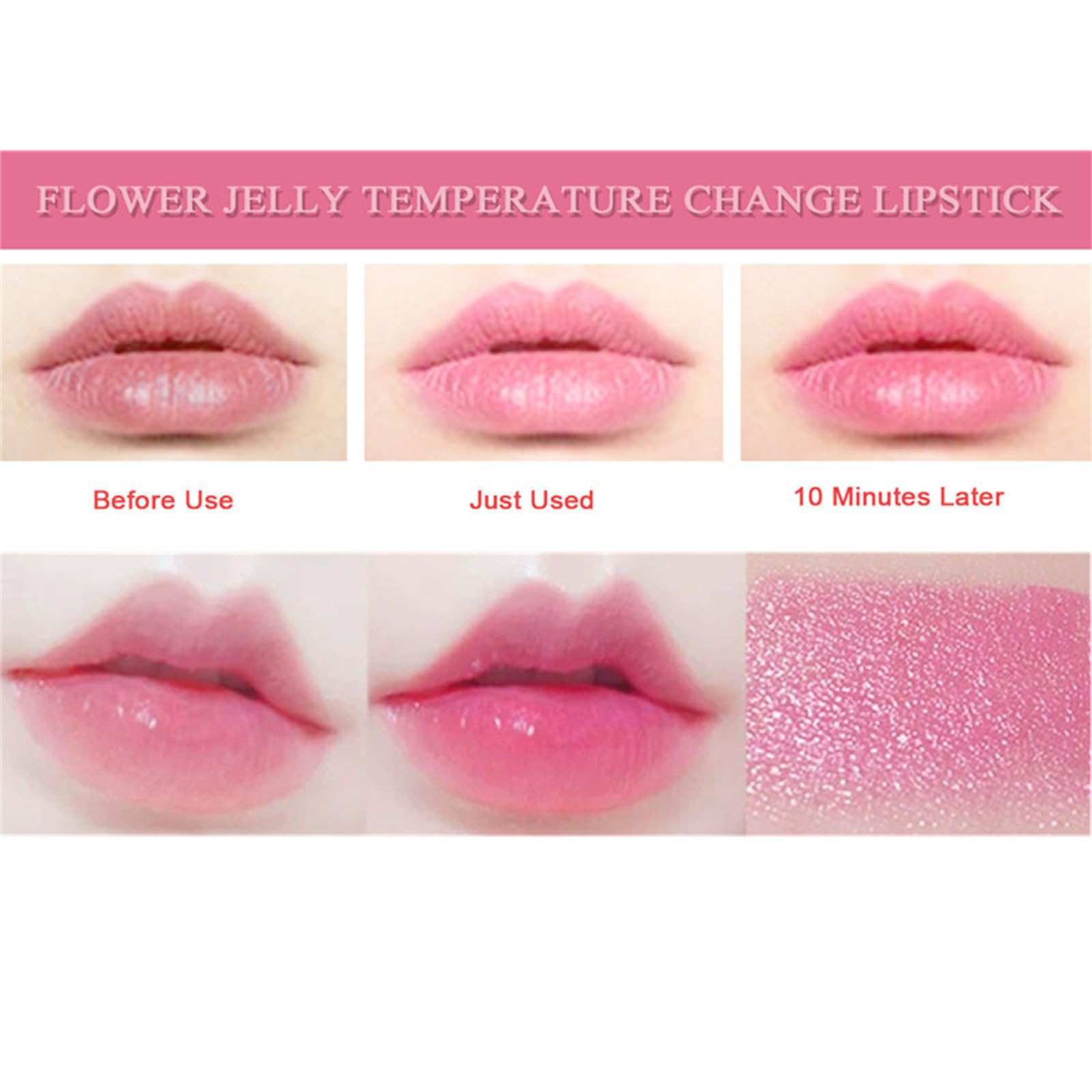 Bonnie Choice conjunto de 6 labiales, efecto color cambiante por calor.