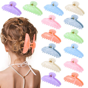 Booson 14 piezas pinzas acrílicas con grip firme para peinados diarios