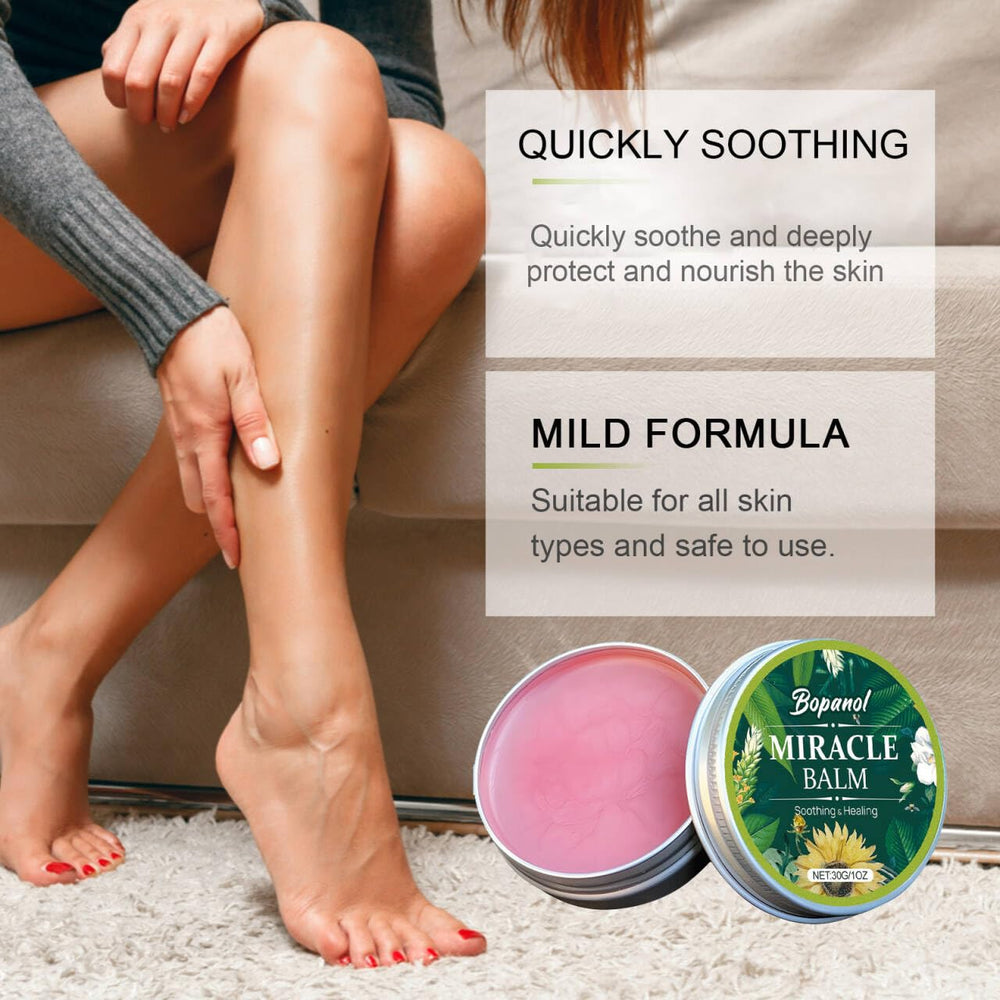 Bopanol Miracle Balm aplicacion-mano revela masaje circular suave