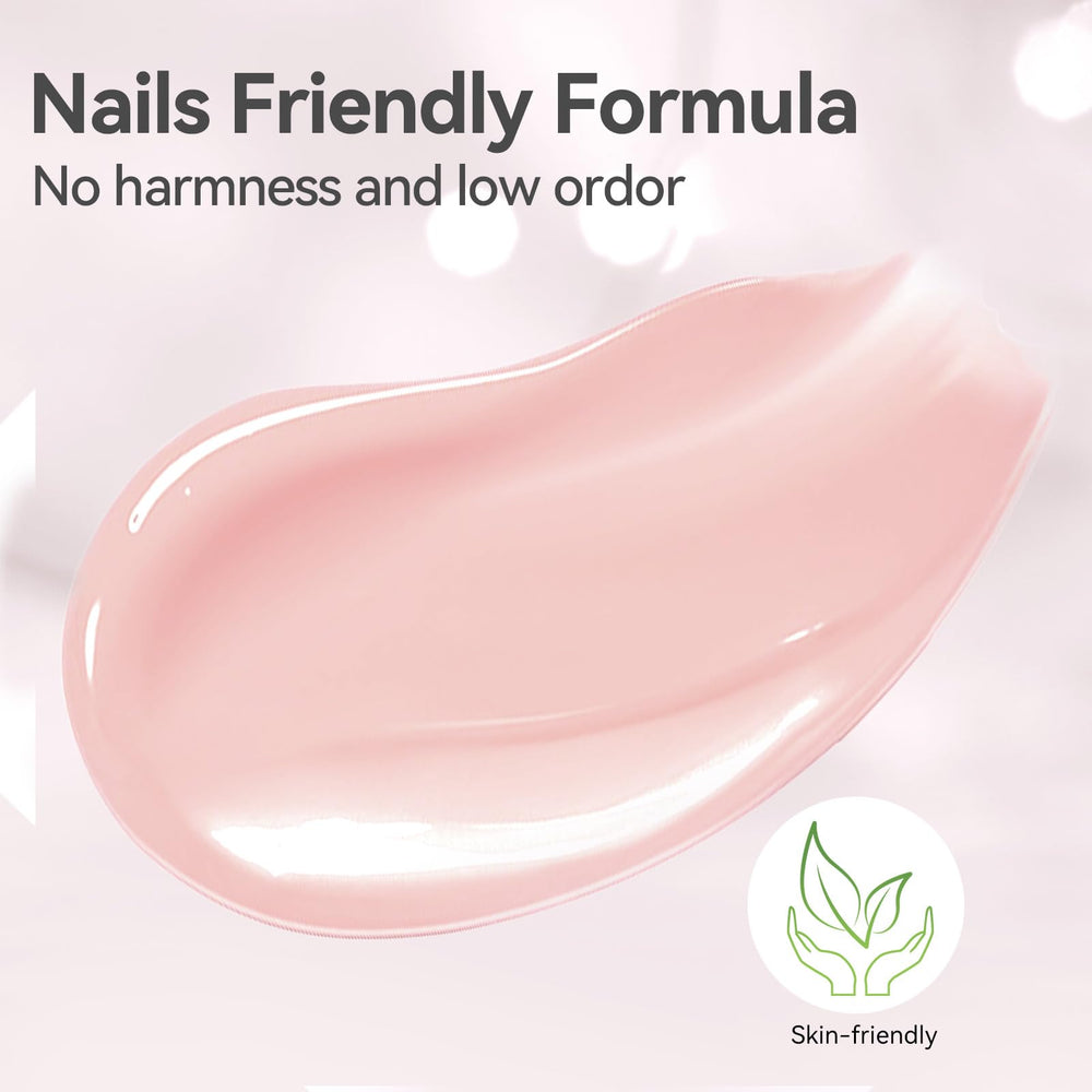 Aroma suave y aplicación cómoda para uñas con gel builder.
