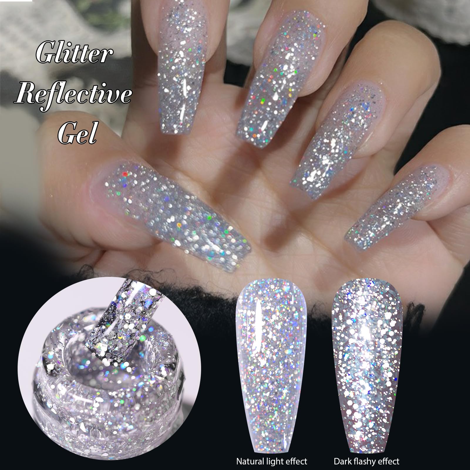 Gel con dureza y larga duración para uñas brillantes