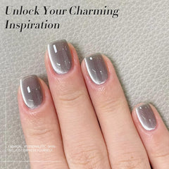 Born Pretty Gel imantado, ojo de gato gris luna, acabado deslumbrante