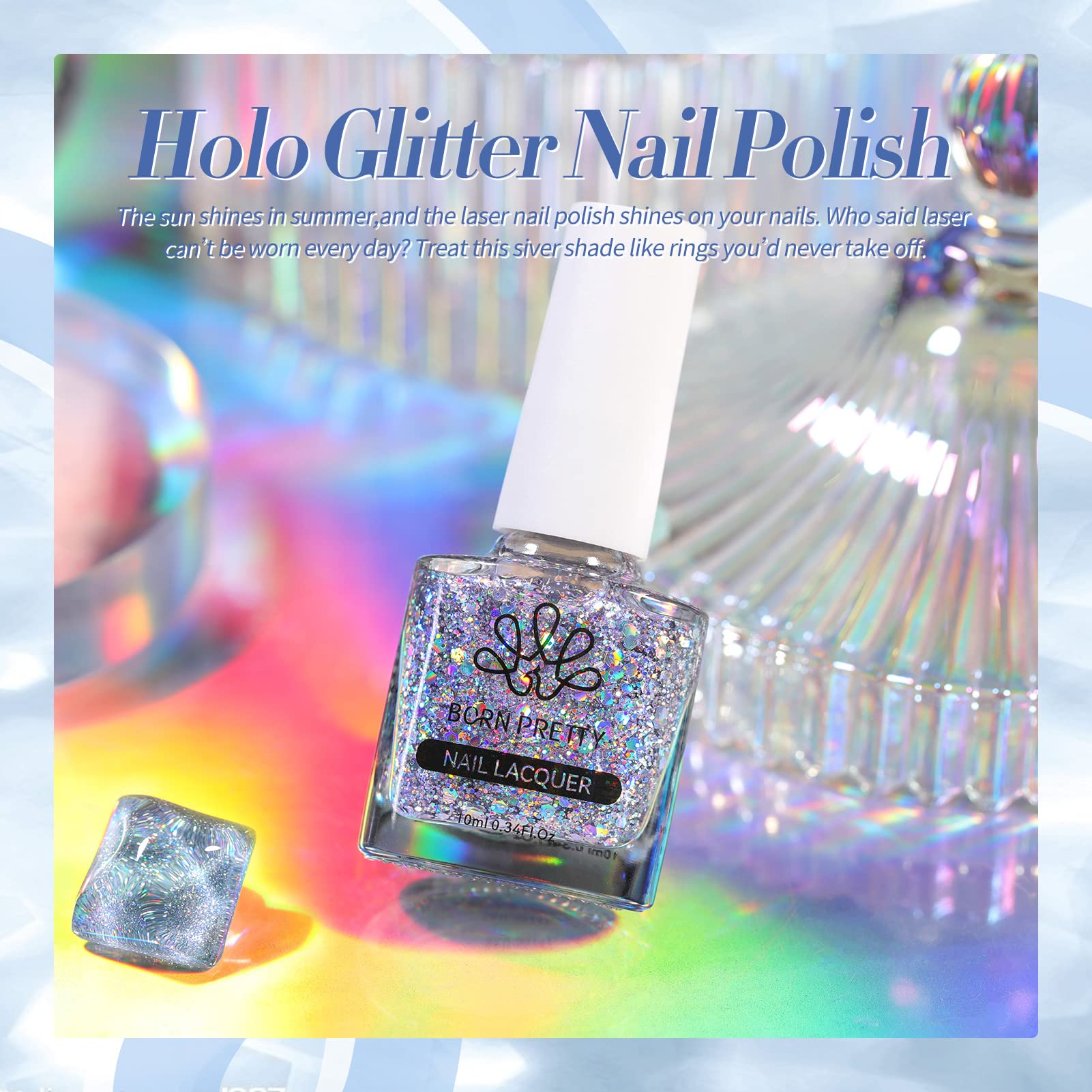 Durabilidad y resistencia en uñas con esmalte Born Pretty.