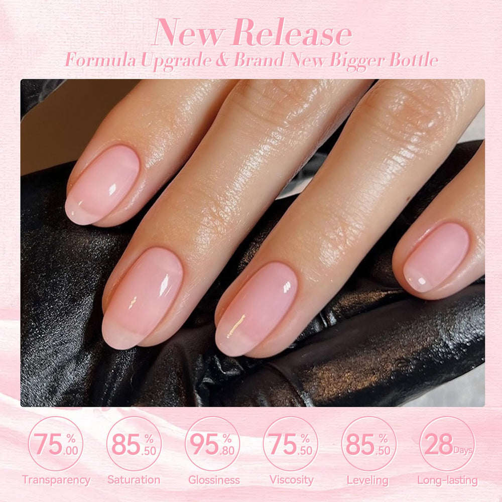 Born Pretty Gel, capas progresivas muestran efectos translúcidos para más intensidad.