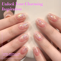 Born Pretty: lentejuelas multicolor, brillo intenso para uñas llamativas