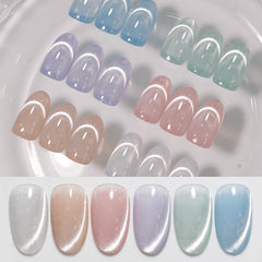 Born Pretty Esmalte Gel Magnético ojo de gato, conjunto de seis colores para uñas