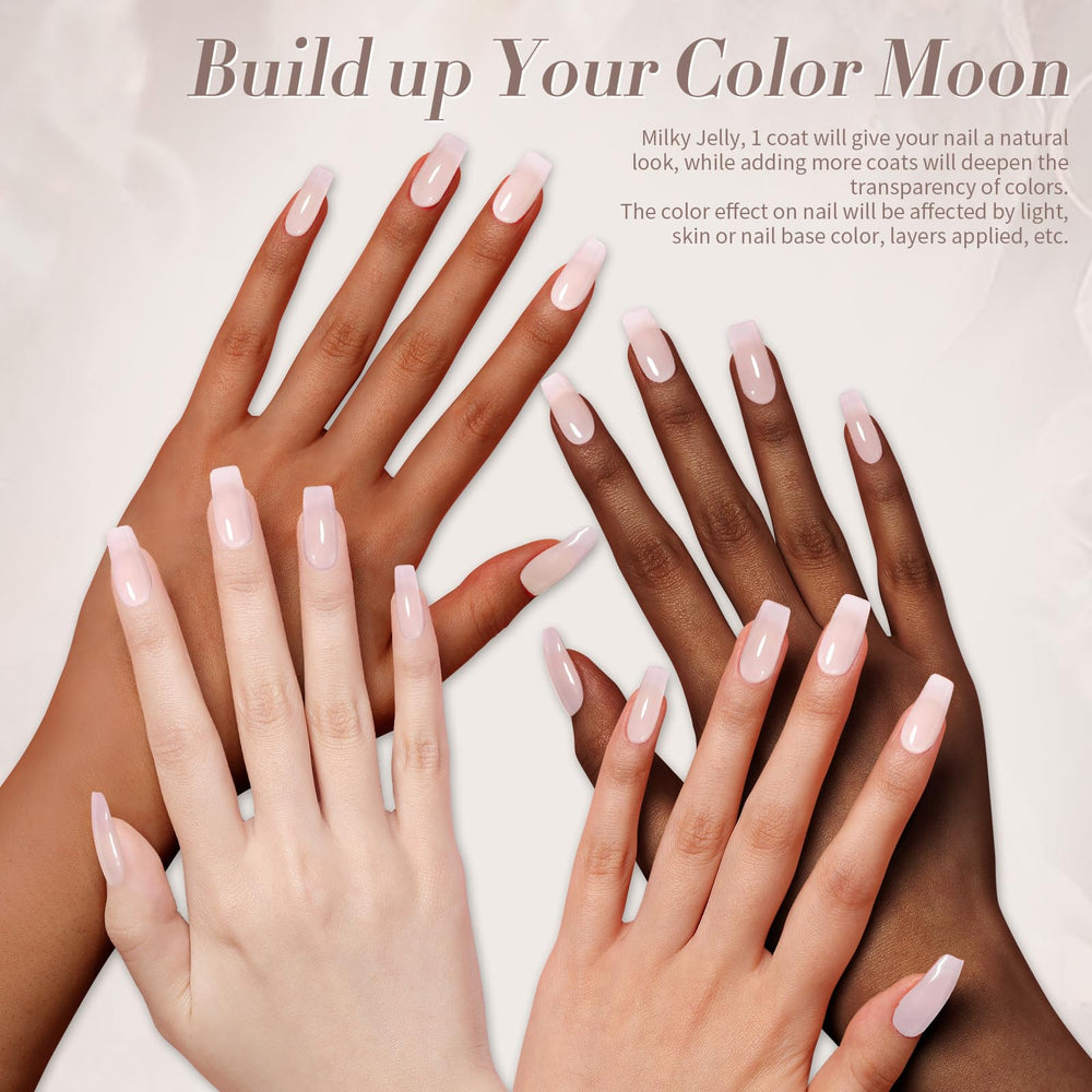 Born Pretty Gel Milky Blanco, remoción por remojo fácil para retirar sin dañar uñas.