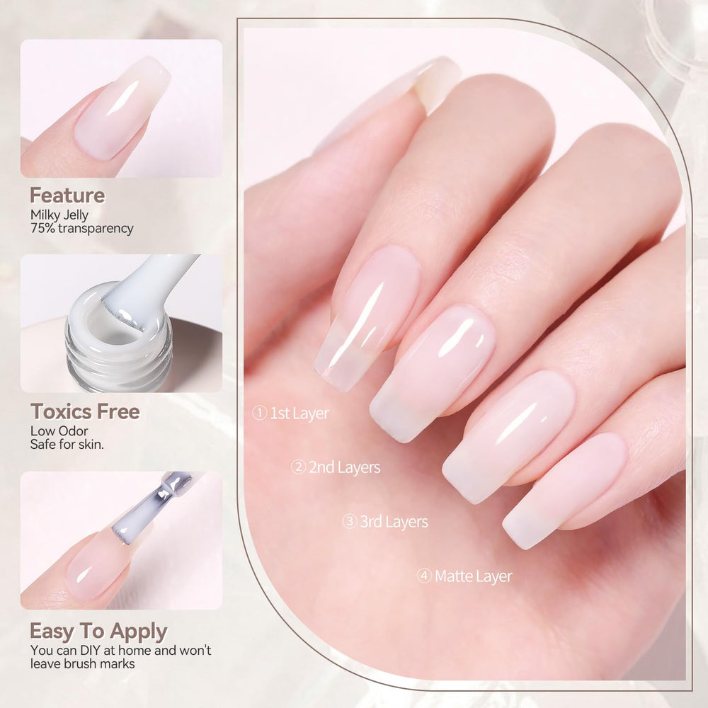Con Born Pretty, uso diario para manicura sutil en trabajo o eventos.