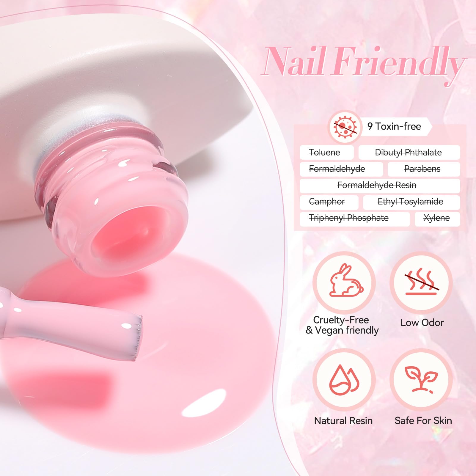 Born Pretty Gel, ideal para usar en casa durante San Valentín.