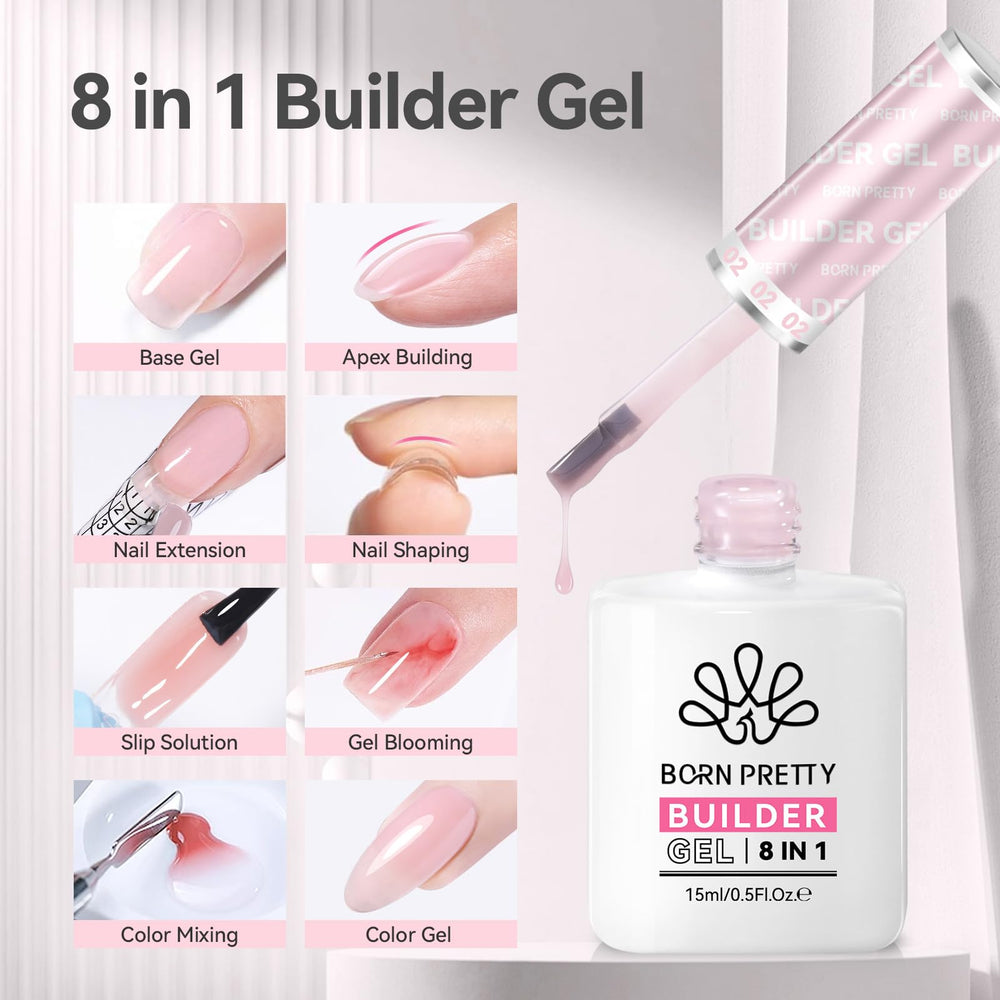 Born Pretty Gel Builder apex para crear curva de uña estable