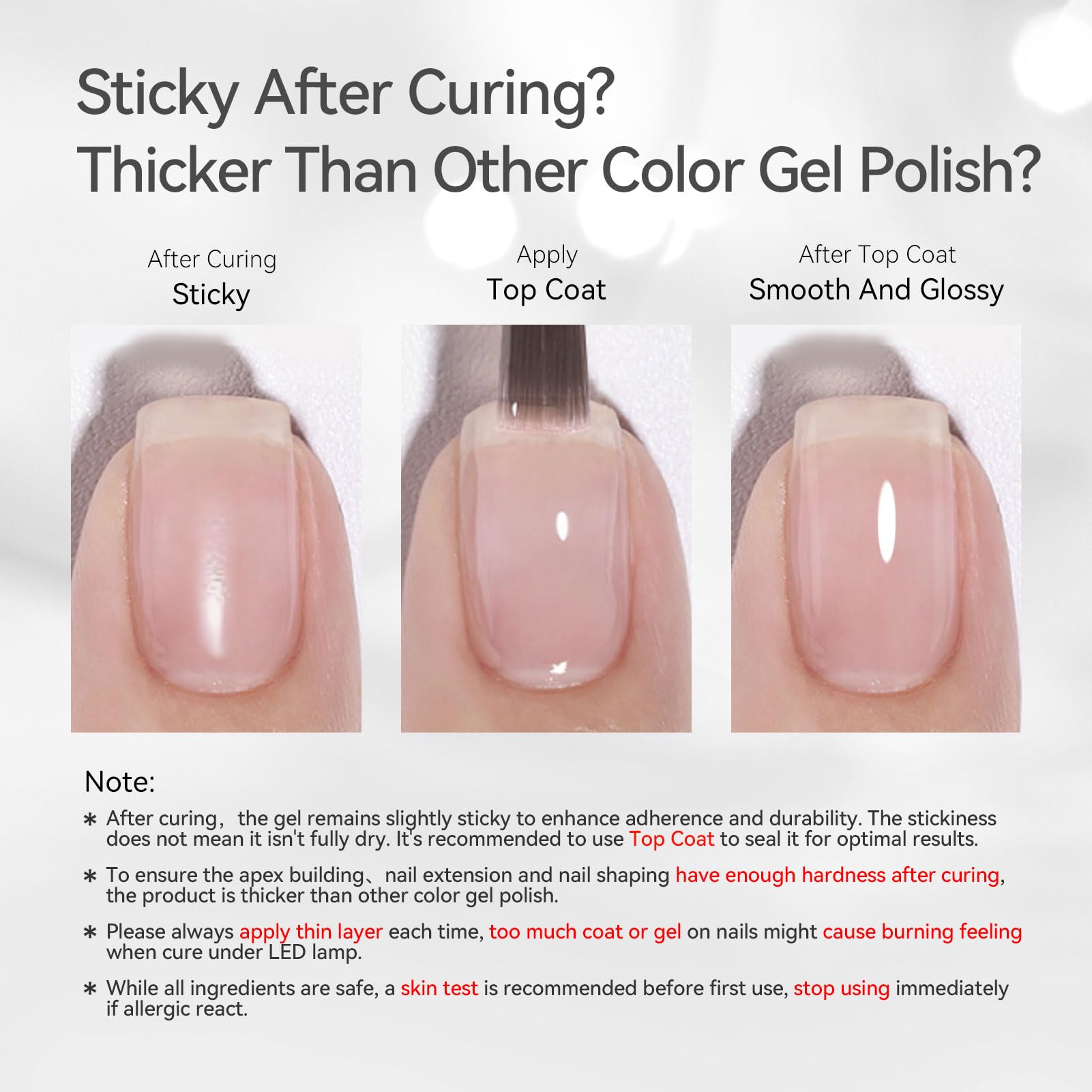 Born Pretty Gel Builder relleno de espacios para un acabado suave