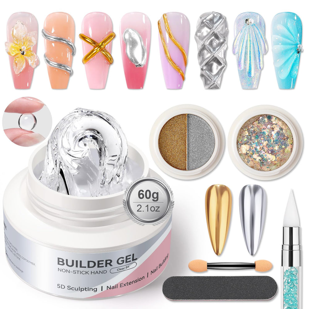 Born Pretty gel constructor sólido 60g para uñas, extensión duradera.