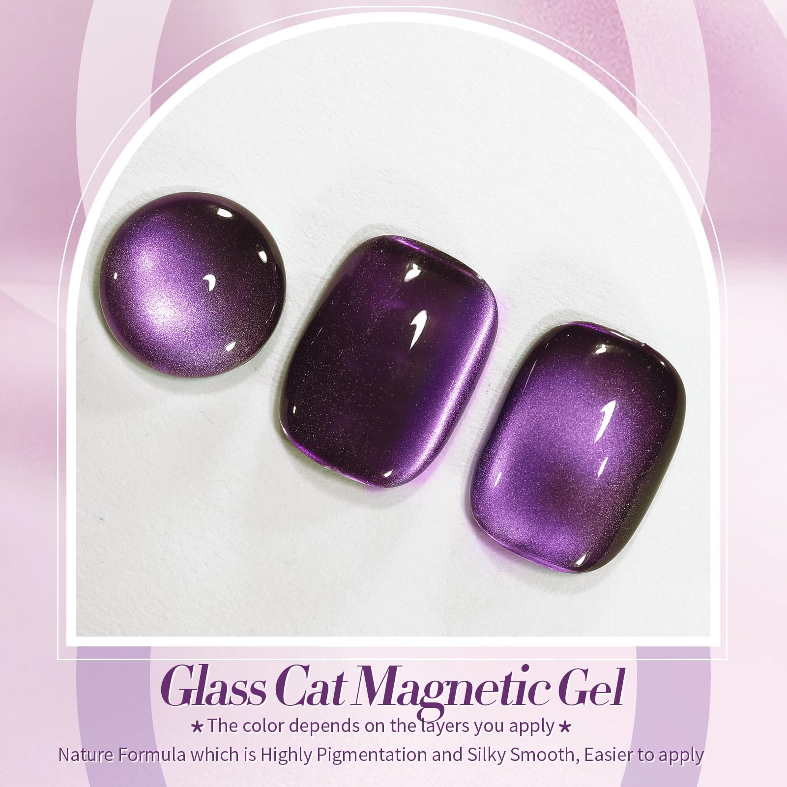 Born Pretty gel gato magnetico, efecto ojo cercano para un look destacado.