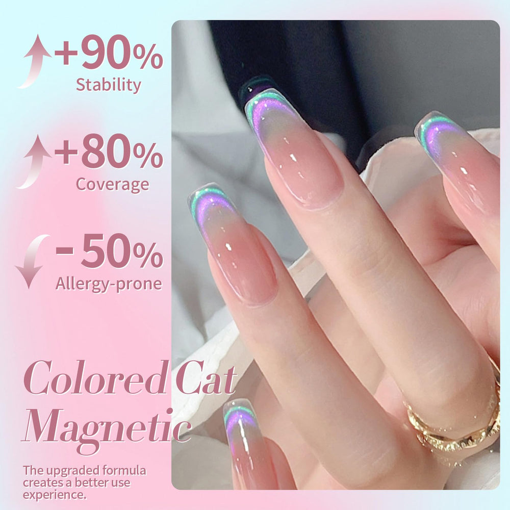 Ritual de manicura fácil con Born Pretty Cat Magnetic Eye Gel.