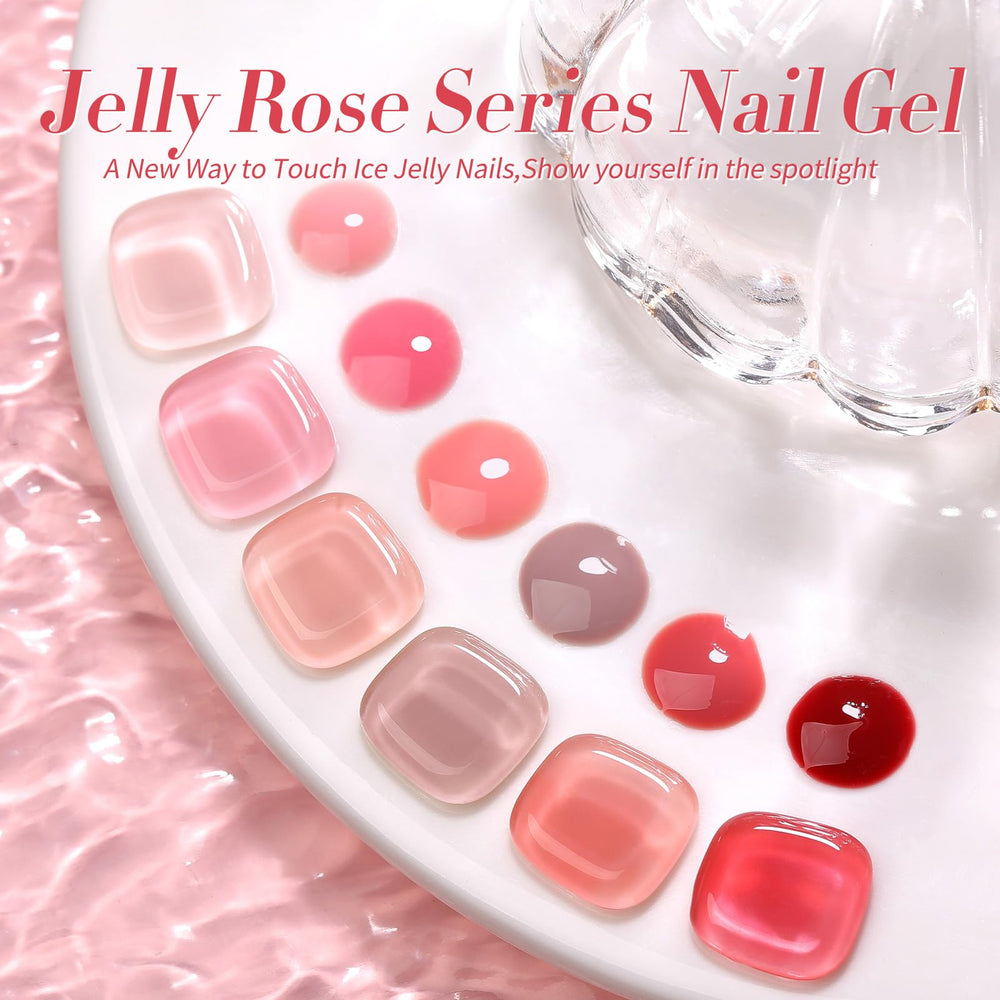Born Pretty Jelly Nude Pink: caja regalo elegante para San Valentín y ocasiones especiales.