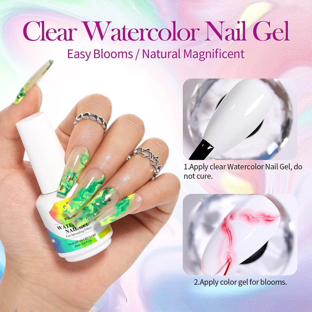 Born Pretty Nail Blooming Gel facilita diseños florales para manicuras únicas.