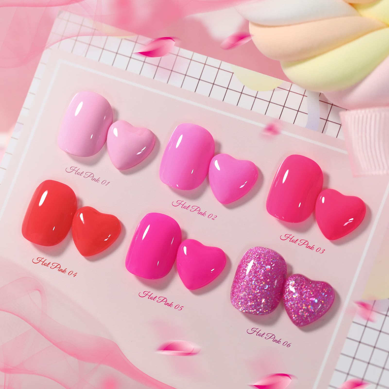 Aplicación suave y pigmentación intensa para cobertura uniforme en uñas.