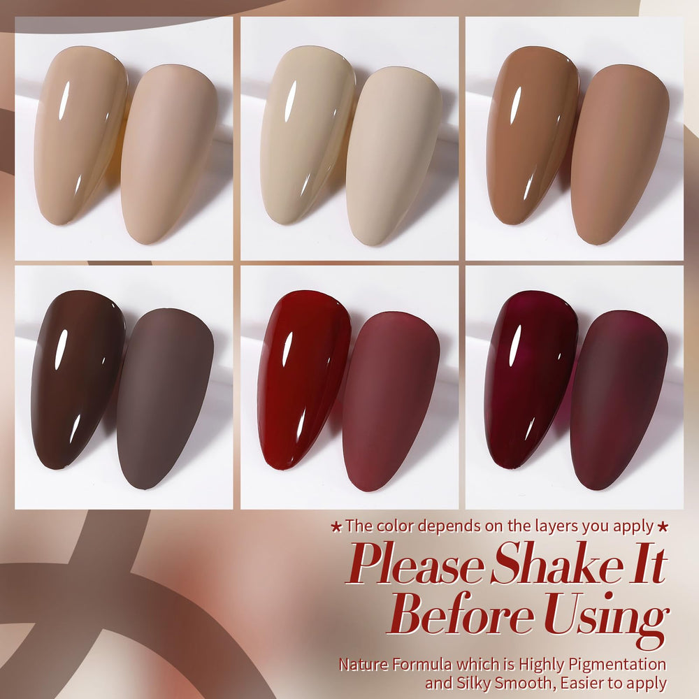 Born Pretty Nude Gel, esmalte caramelo, neutralidad versátil para cualquier ocasión.