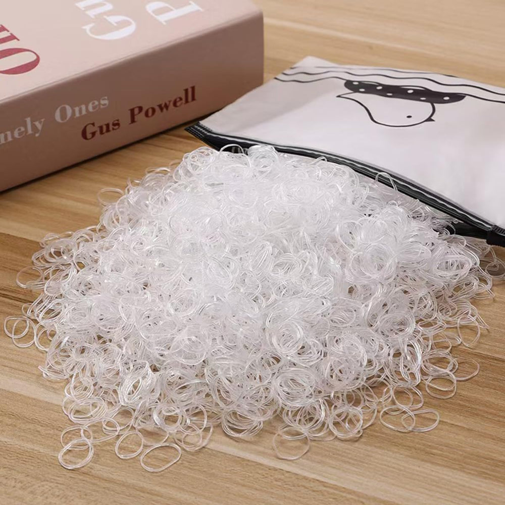 Borsicge bandas elásticas mini claras para peinados rápidos
