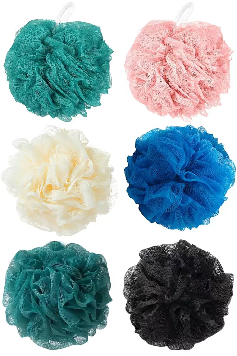 Esponja de baño Borsicge para ducha de 50 g para exfoliar suavemente.