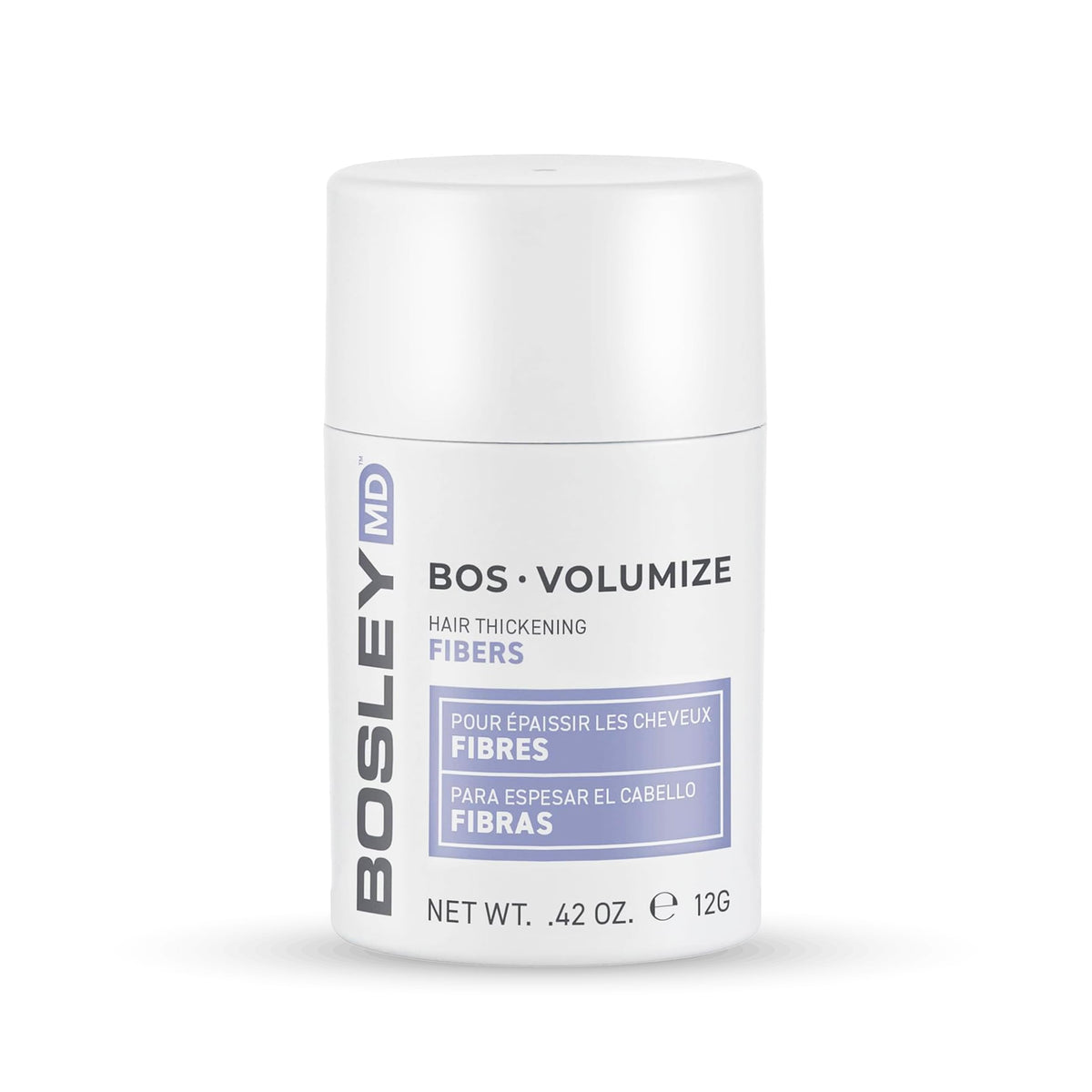 BosleyMD BOSVolumize: fibras de keratina para cabello, volumen inmediato y mayor densidad.