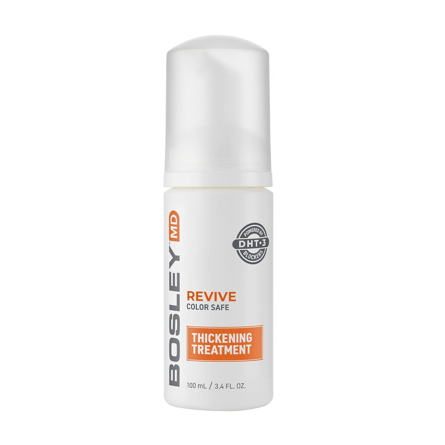 BosleyMD Revive tratamiento espumoso para engrosar cabello con volumen inmediato.