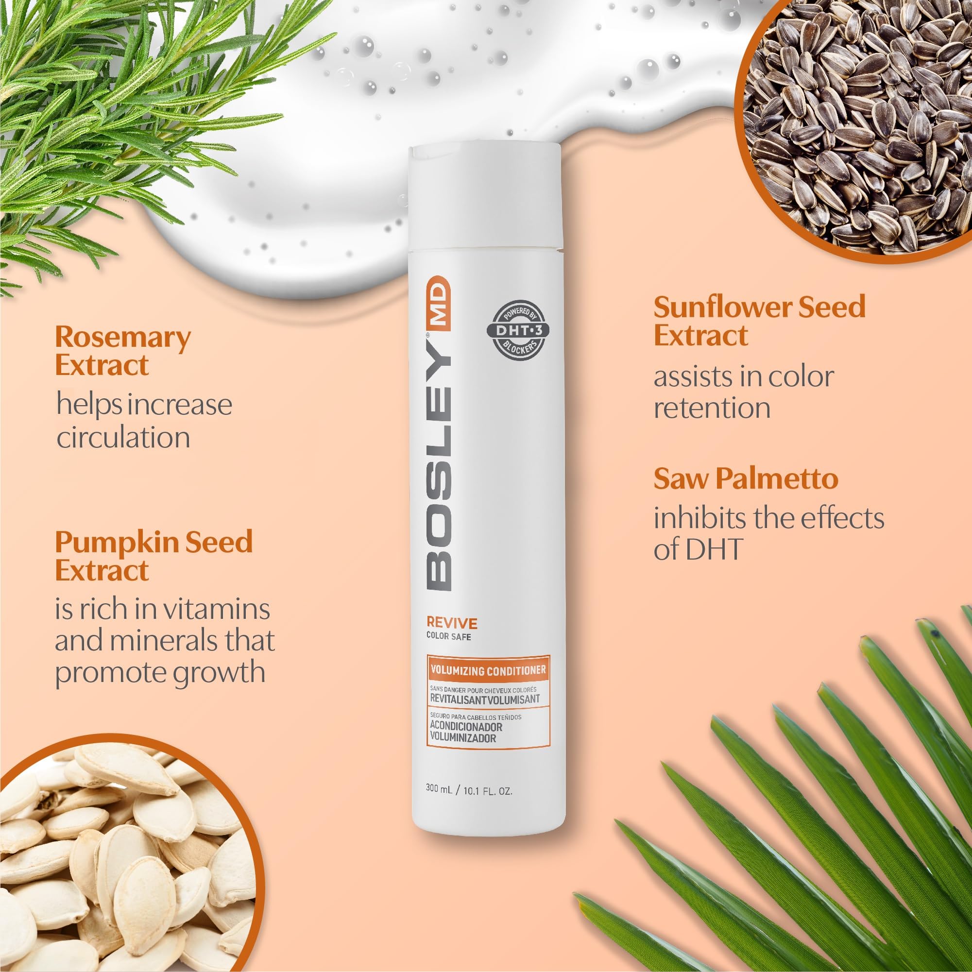 BosRevive Acondicionador pelo-brillante tras enjuague suave.